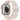 Rrip Apple Watch Braided Solo Loop me parachute clasp, 42/44/45/46/49MM, i bardhë
