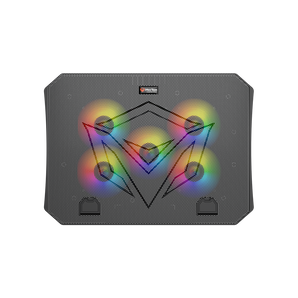 Ftohës për Laptop Meetion CP3030 – RGB, 5 FAN, Dual USB, deri 14"